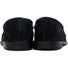 Marsèll Navy Stesa Reversed Leather Loafers