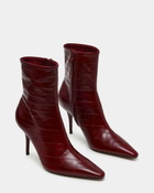 Steve Madden Heleena Booties in Red Exotic