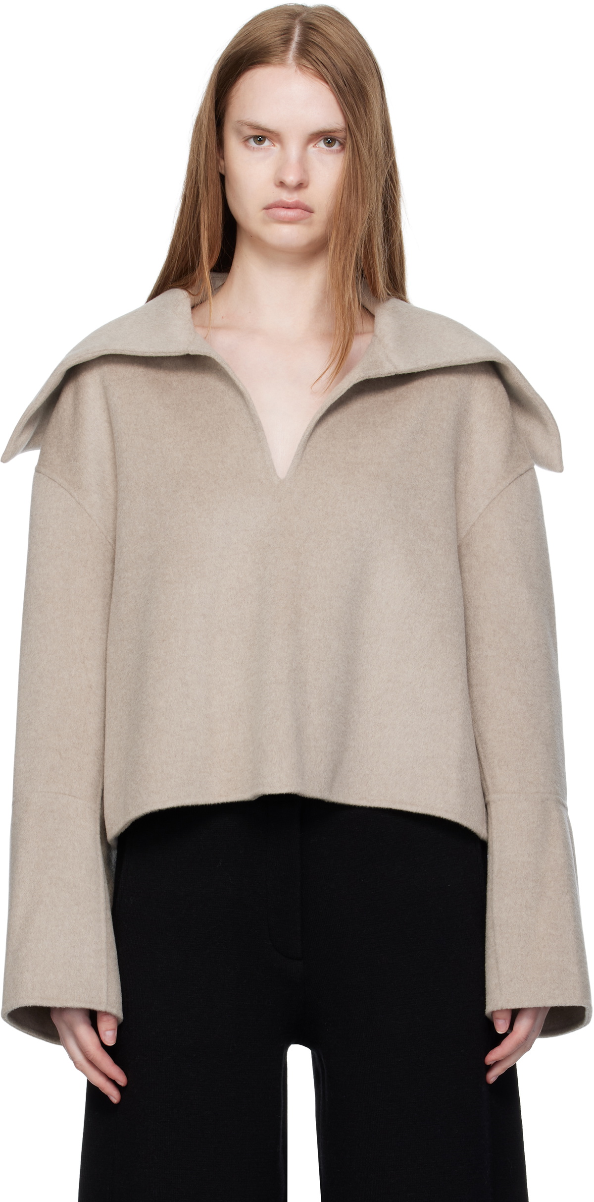 Nanushka Gray Maxe Sweater