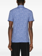 RLX Ralph Lauren Blue Floral-Print Golf Shirt