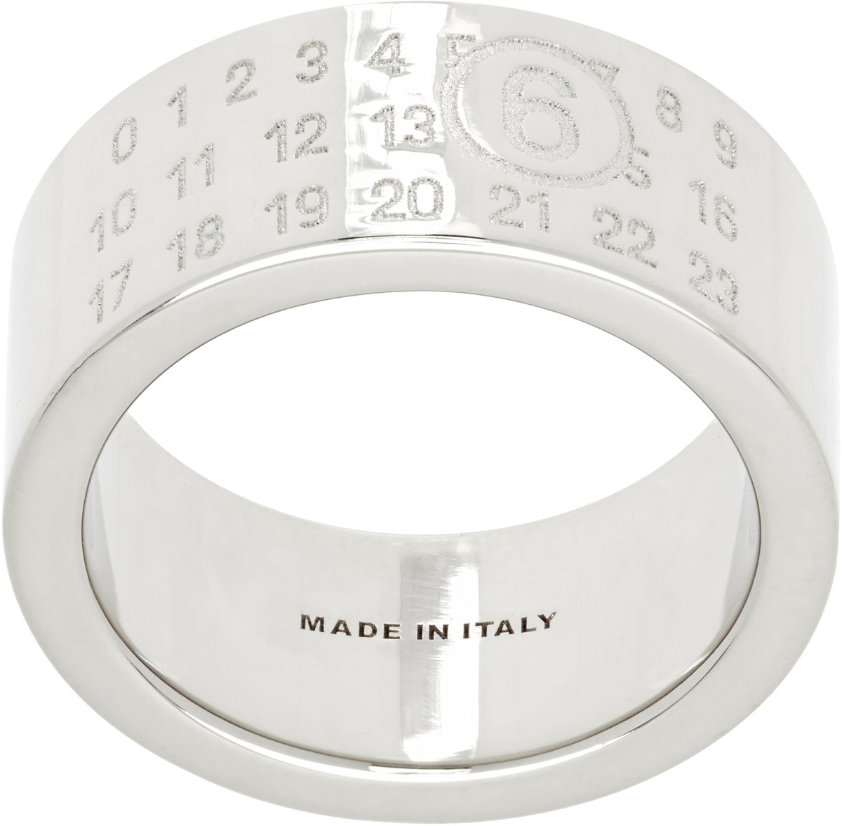 MM6 Maison Margiela Numeric Minimal Signature Ring