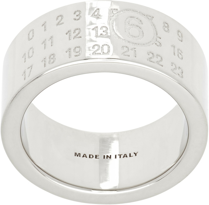 Photo: MM6 Maison Margiela Numeric Minimal Signature Ring
