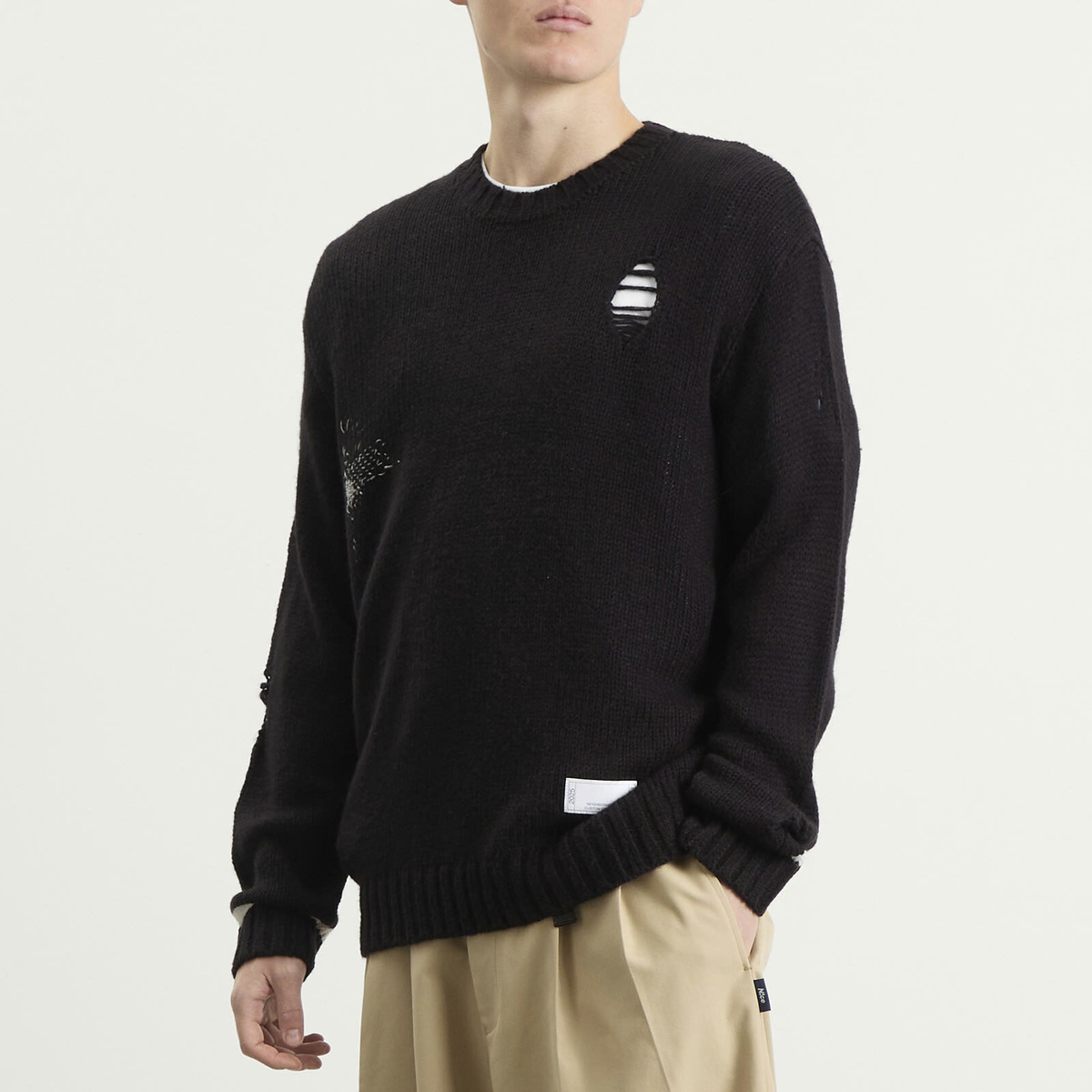 Neighborhood Men's Savage Crewneck Sweater in Black Neighborhood