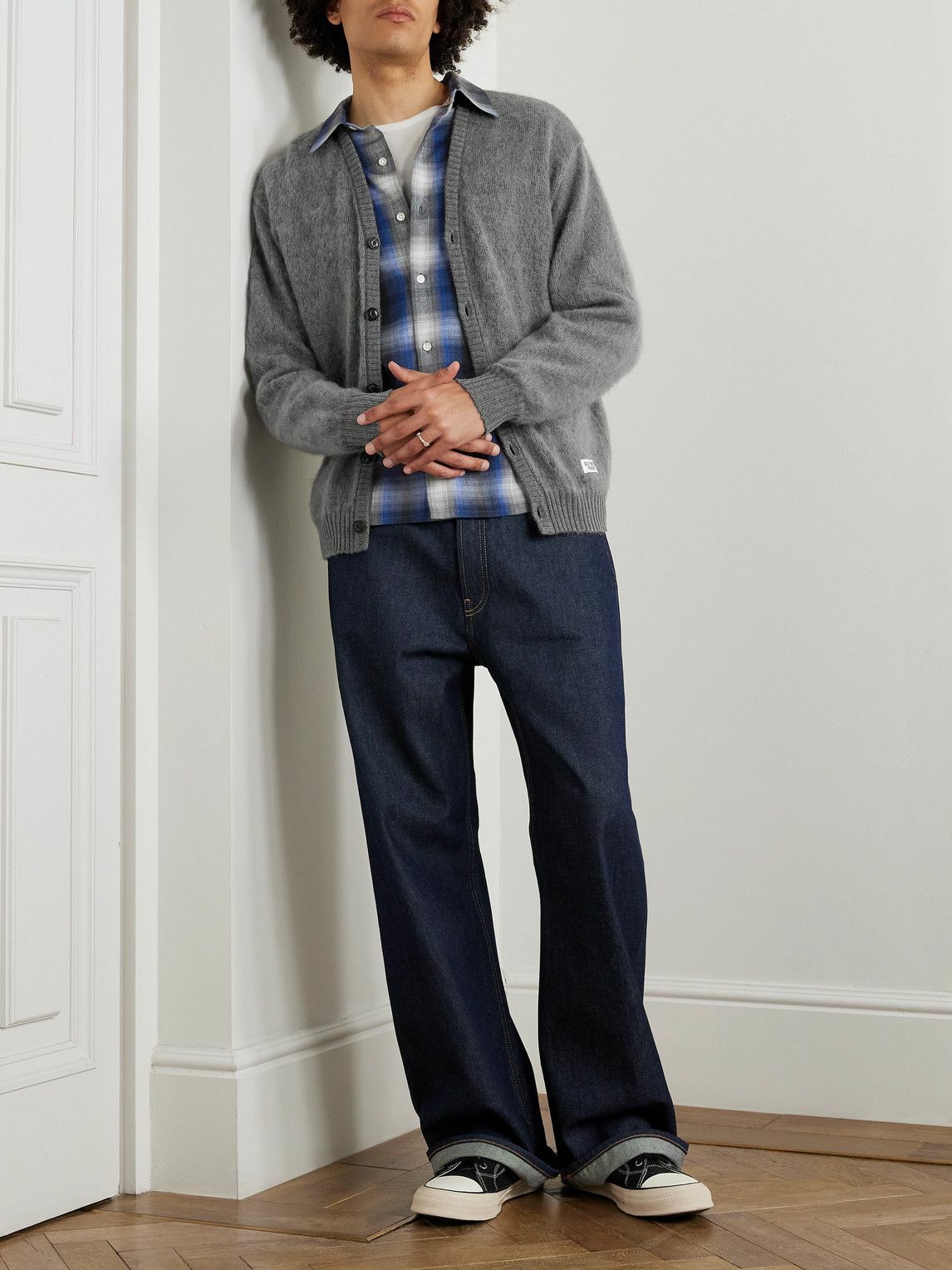 Wacko Maria - Knitted Cardigan - Gray