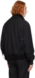 Helmut Lang Black Seatbelt Bomber Jacket