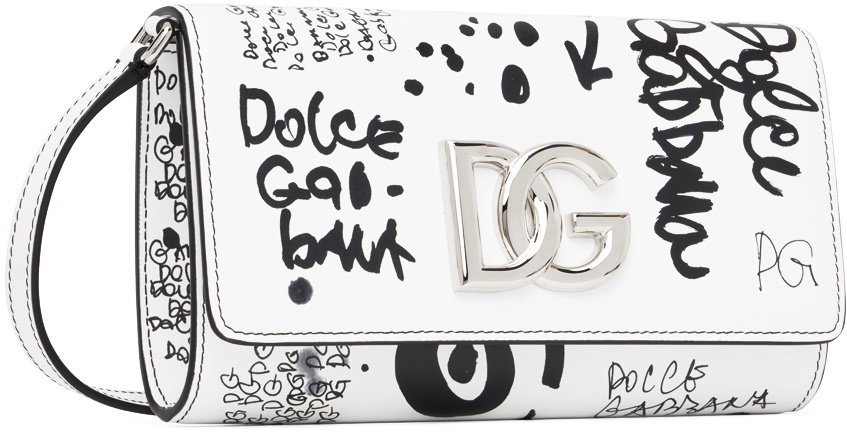 Dolce & Gabbana White Graffiti Bag Dolce & Gabbana