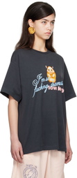 I'm Sorry by Petra Collins SSENSE Exclusive Black JennyFax Edition Oversized T-shirt