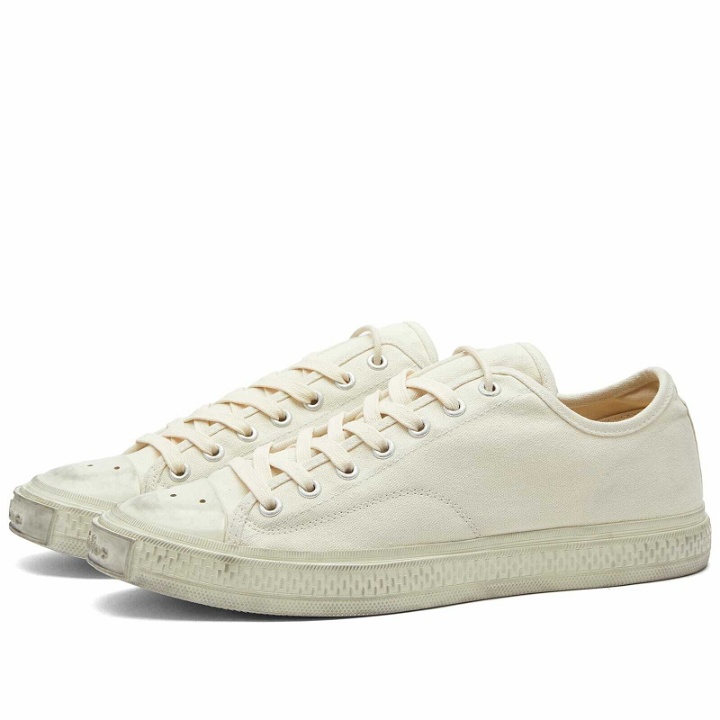 Photo: Acne Studios Men's Ballow Soft Tumbled Tag Sneakers in Off White