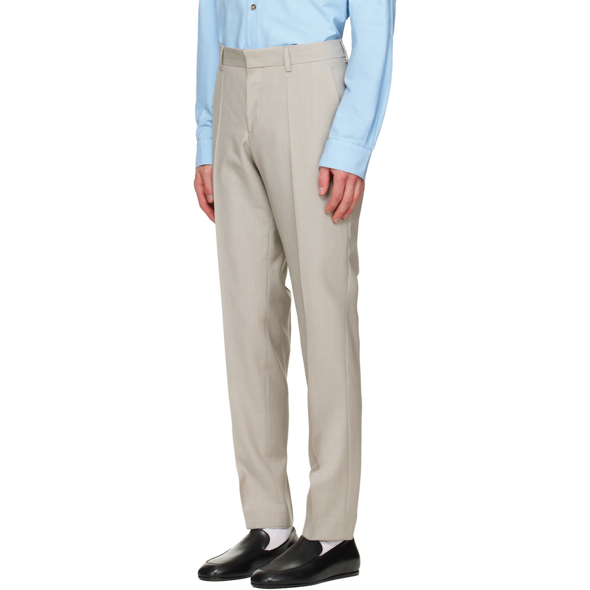 BOSS Gray Three-Piece Slim-Fit Suit