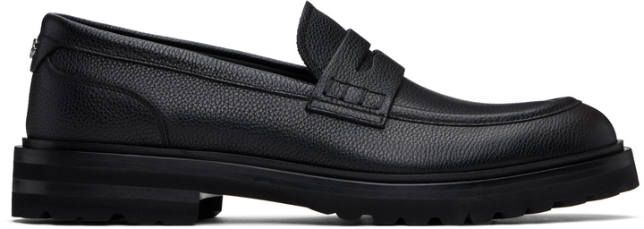 Photo: Dolce&Gabbana Black Altavilla Formale Loafers