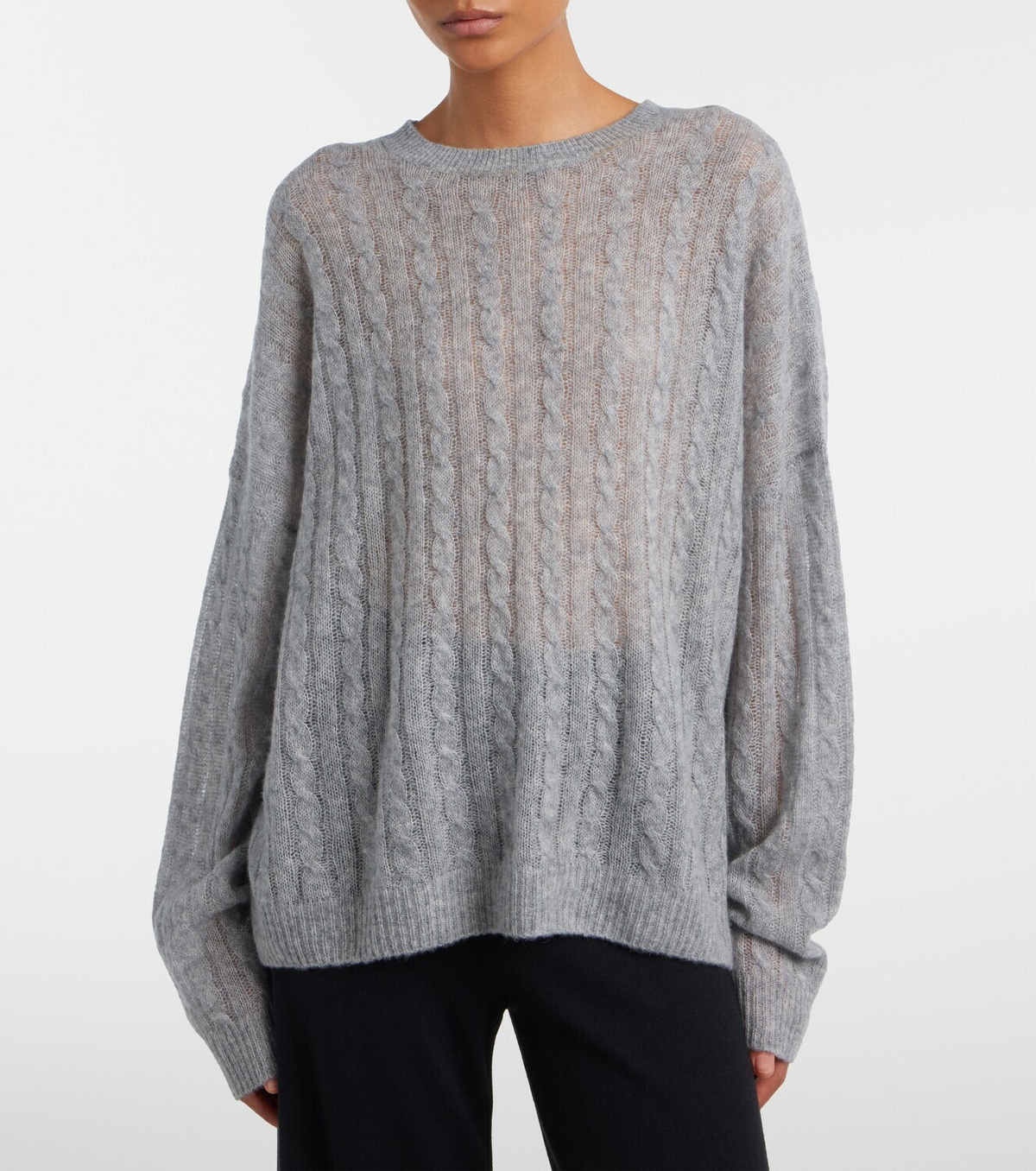 Lisa Yang Amabel cable-knit cashmere and silk sweater