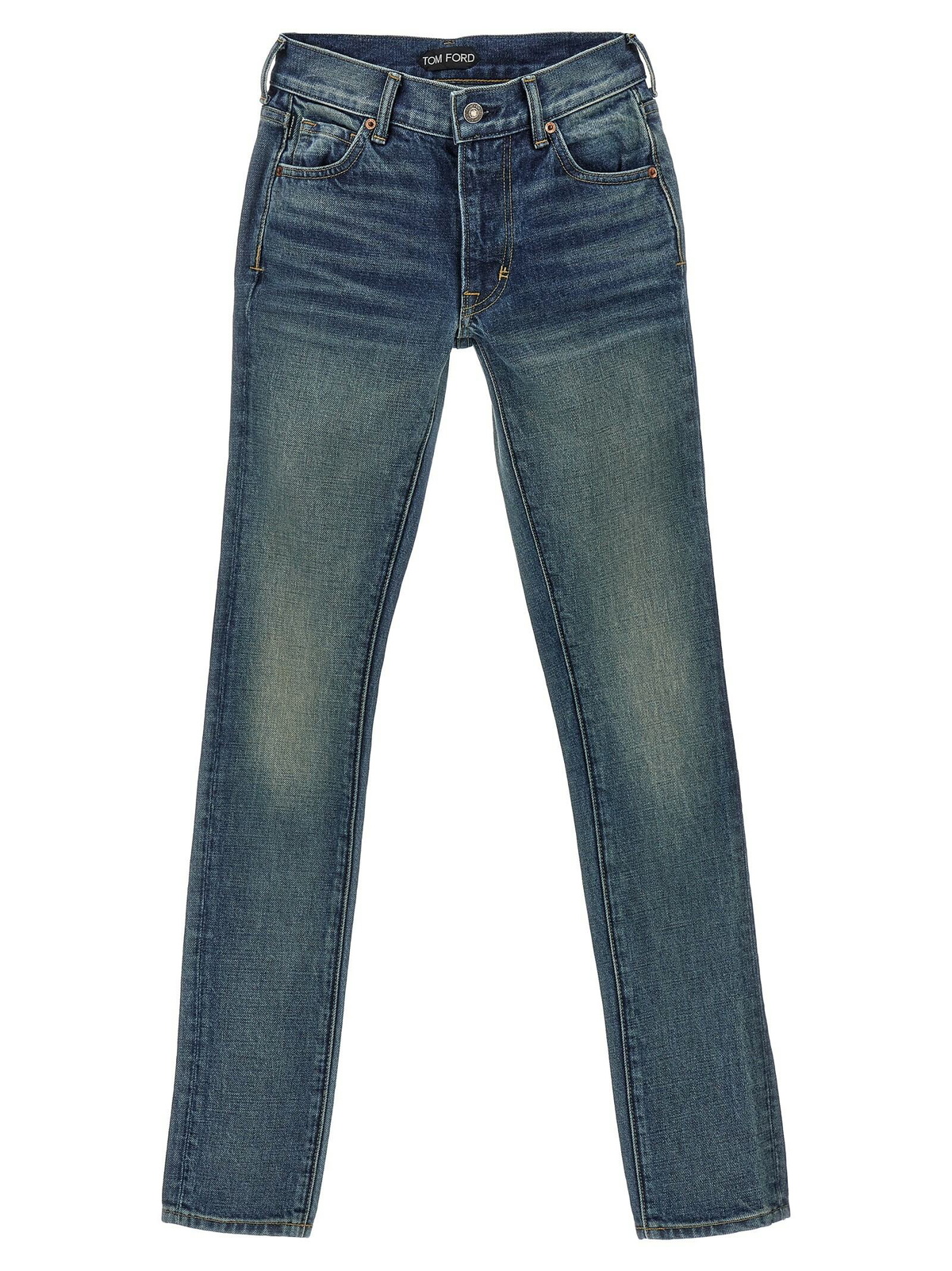 【送料&関税込】Tom Ford Flared Denim Jeans TOM FORD Mid-Rise Comfort Stone Washed Denim Flare Pants