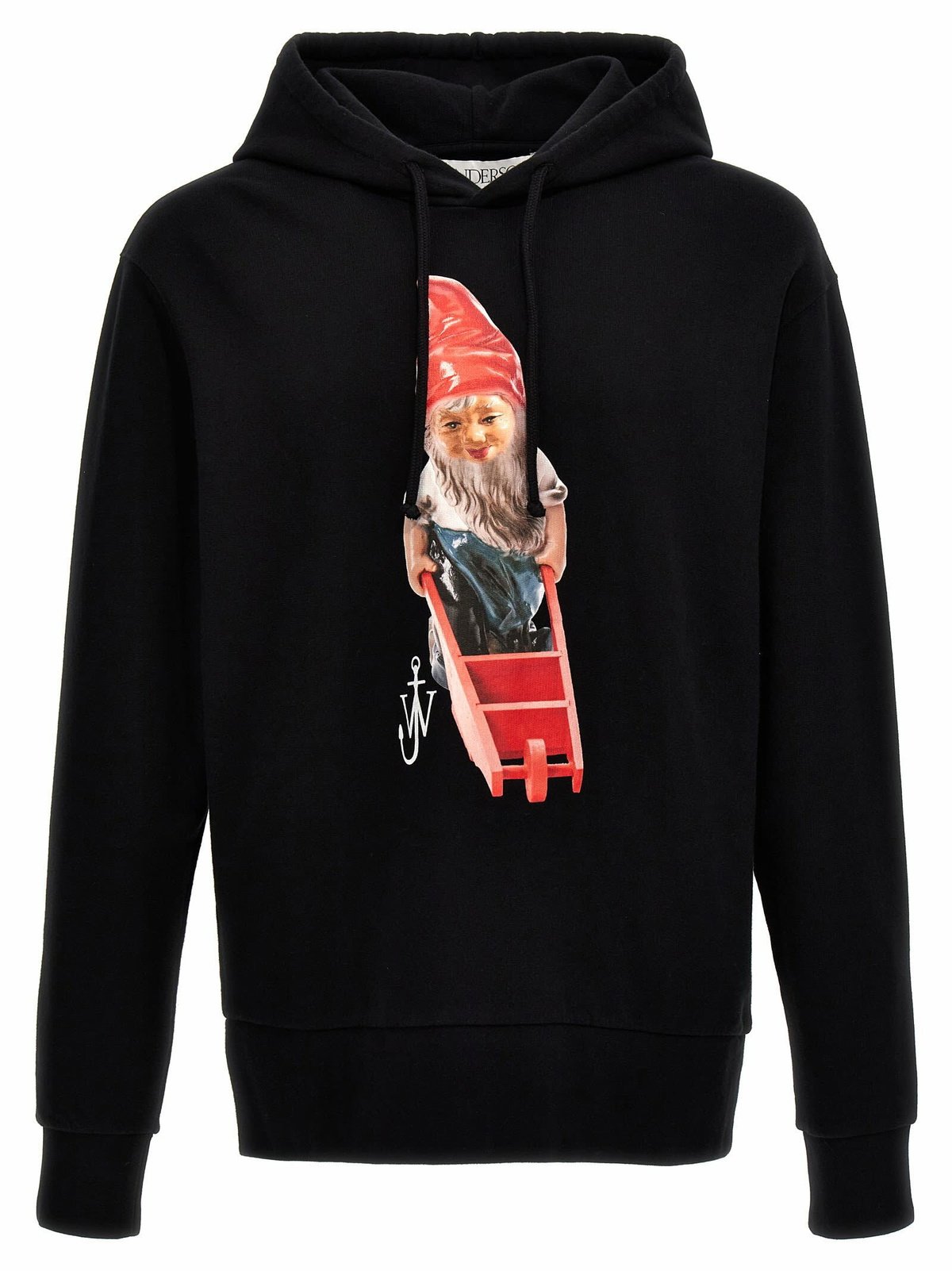 パーカー・フーディ J W ANDERSON CANARY EMBROIDERY HOODIE (JW0186PG1632 999) JW Anderson Canary Embroidered Cotton Drawstring Hoodie