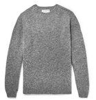 Officine Generale - Mélange Shetland Wool Sweater - Men - Gray