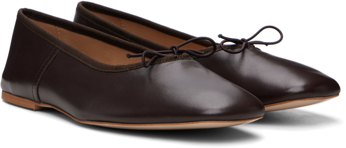 A.P.C. Brown Cleo Ballerina Flats