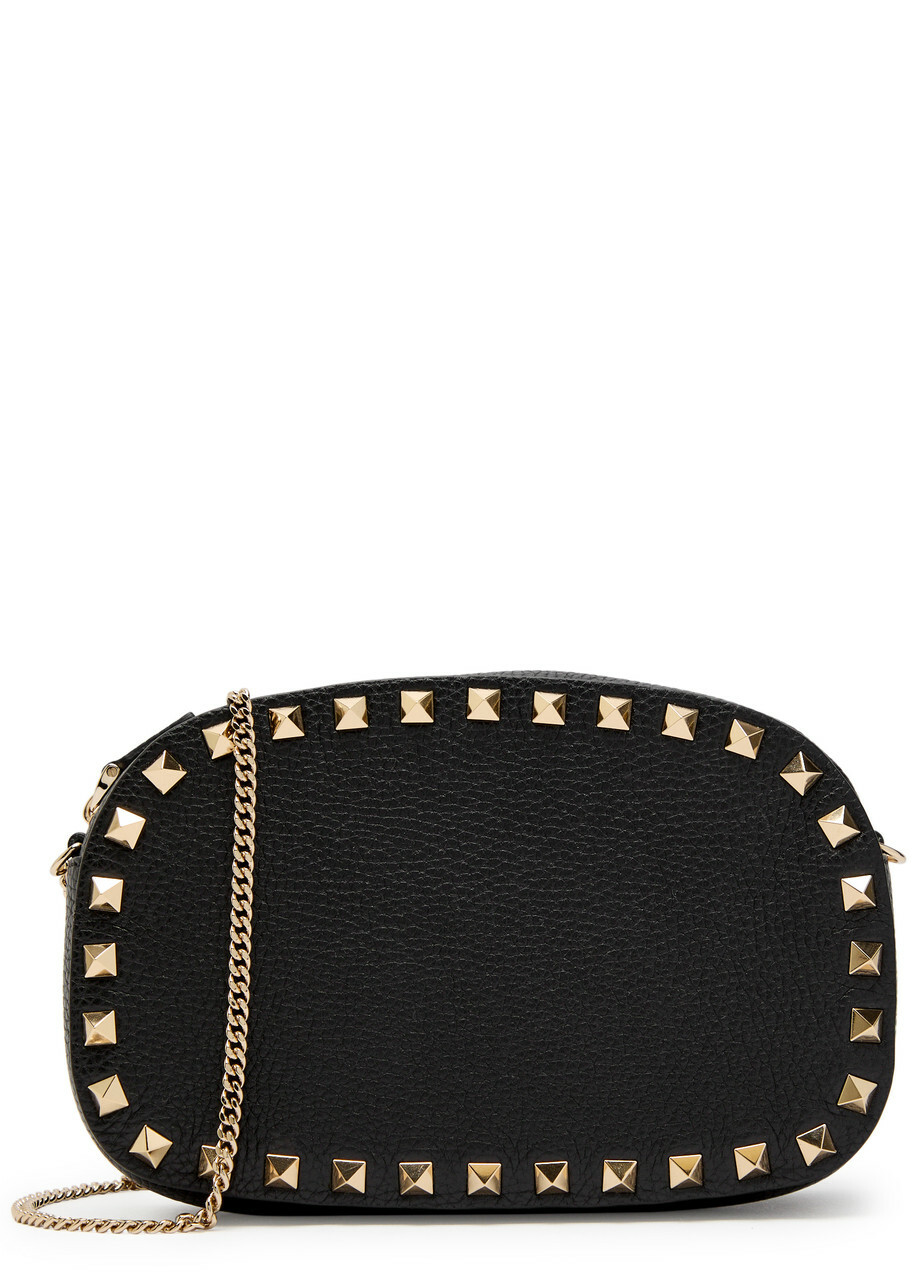 Valentino Garavani Black Nappa Leather Mini One Stud Handbag