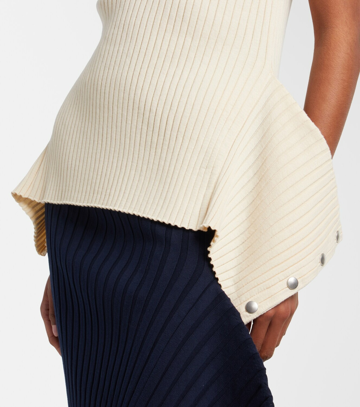 Stella McCartney Ribbed-knit cotton top