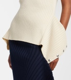 Stella McCartney Ribbed-knit cotton top