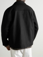 FRAME - Wool-Felt Overshirt - Black
