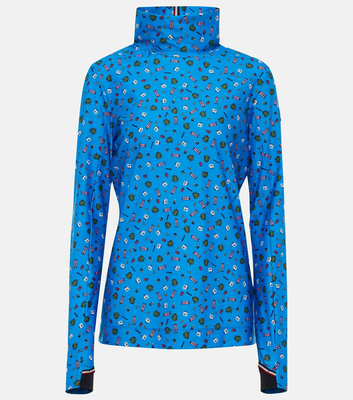 Moncler Genius - x Naj-Oleari 3 Moncler Grenoble printed turtleneck ski top