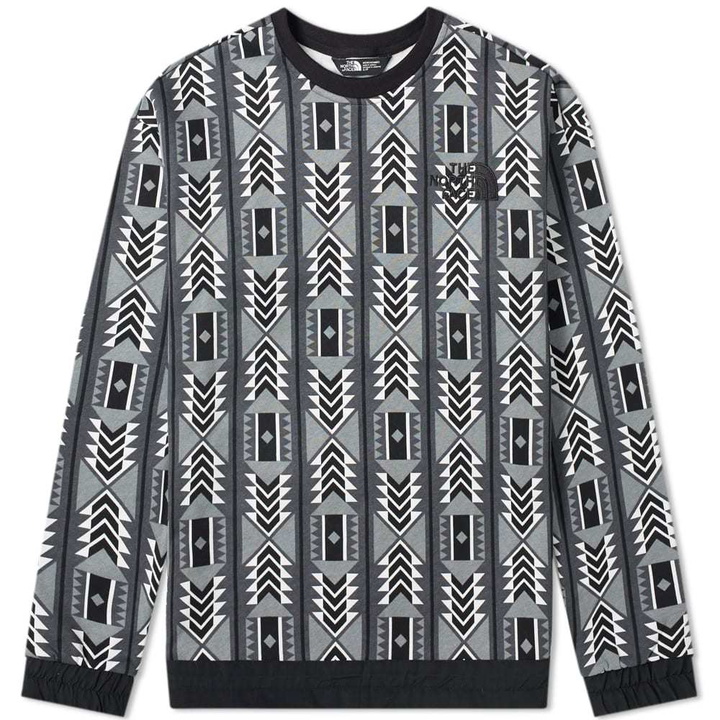 Photo: The North Face 92 Rage Fleece Crew Sweat White Rage Print