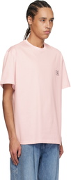 WOOYOUNGMI Pink Cotton Back Logo T-shirt