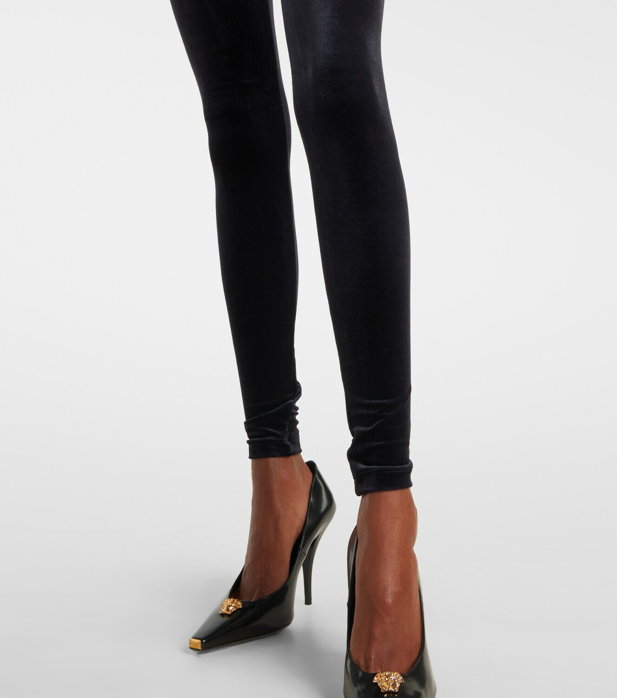 Versace Logo jersey leggings