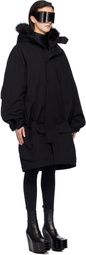 032c Black 'OSL2BER' Dropped Waist Jacket