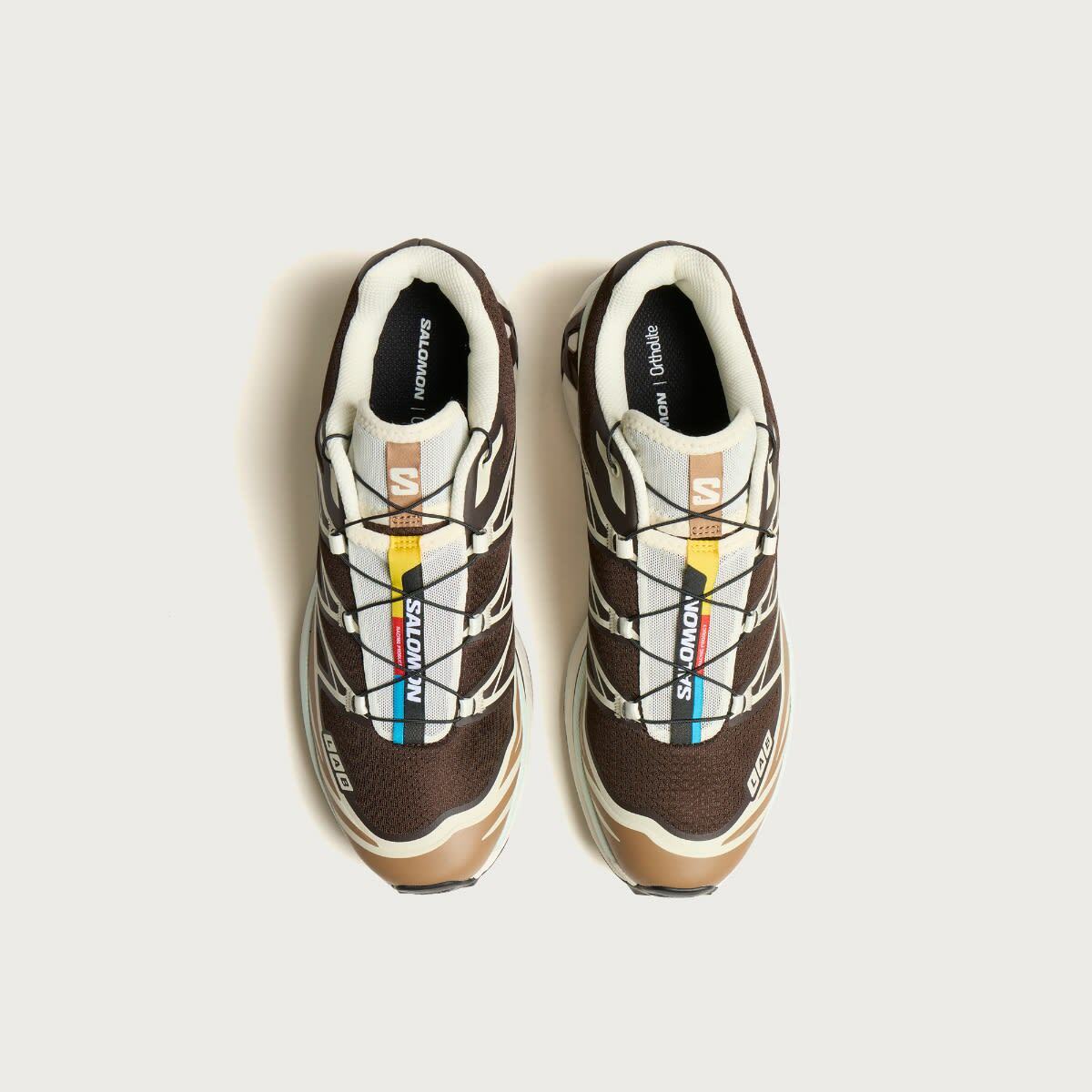 Salomon XT-6 Sneaker in Black Coffee/Burro
