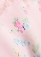 Loveshackfancy Lirena Floral-print Satin Cami top Pink