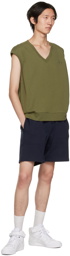 Palmes Navy Jimmy Sweat Shorts