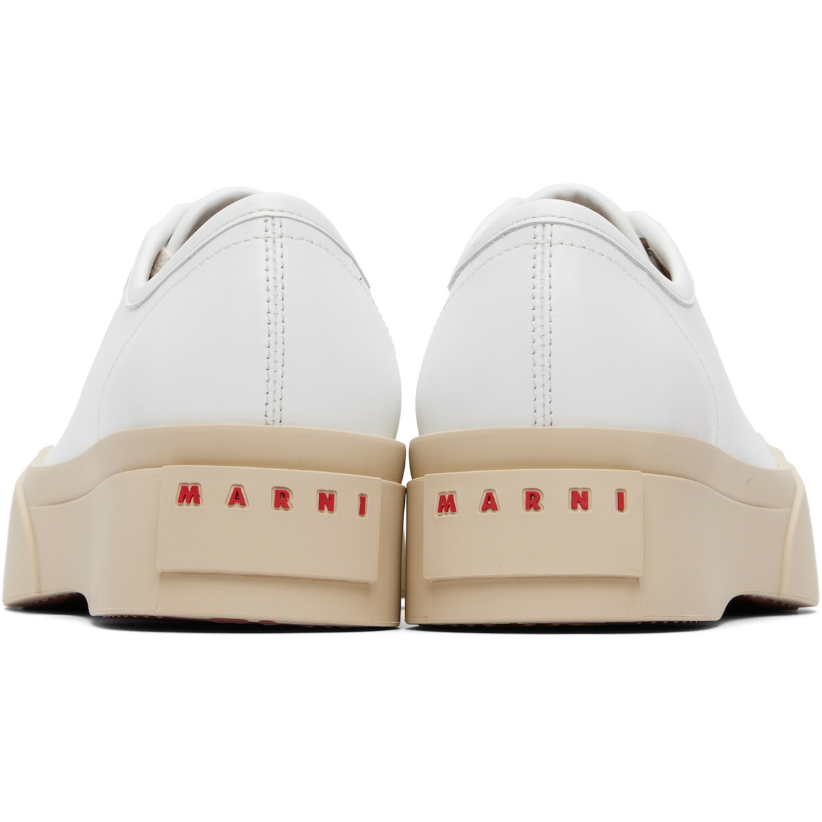 Marni White Nappa Leather Pablo Sneakers