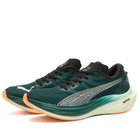 Puma Deviate NITRO 3 Sneaker in Green Terrain/Heat Fire