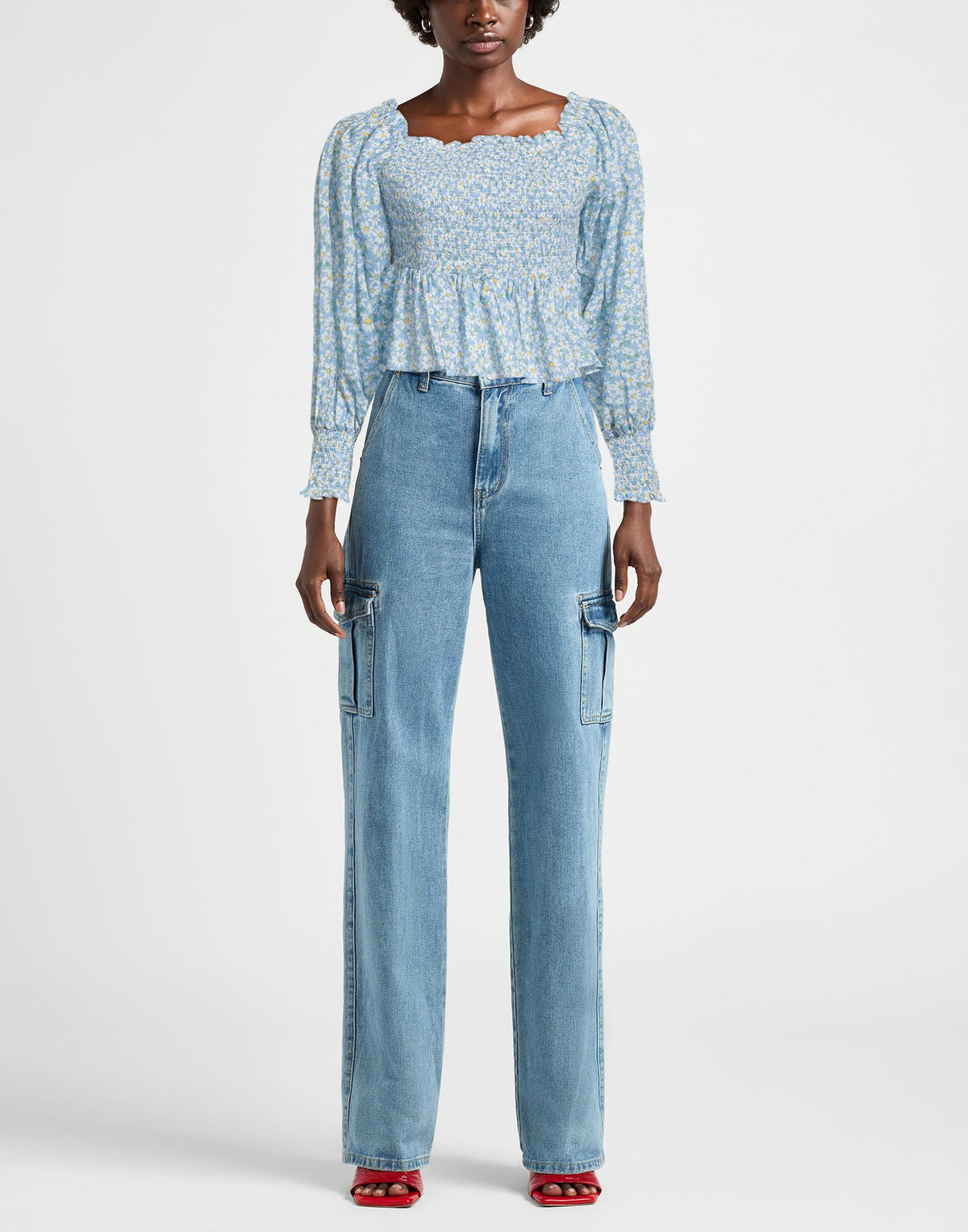 Rixo Womens Top Azure