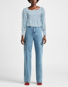 Rixo Womens Top Azure