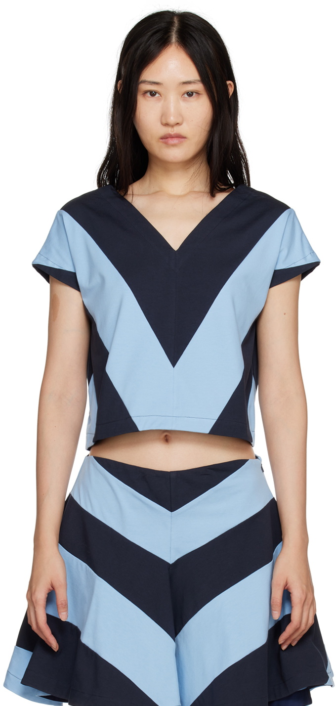 Rose Murdoch Blue & Navy Jack Tank Top