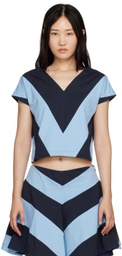Rose Murdoch Blue & Navy Jack Tank Top
