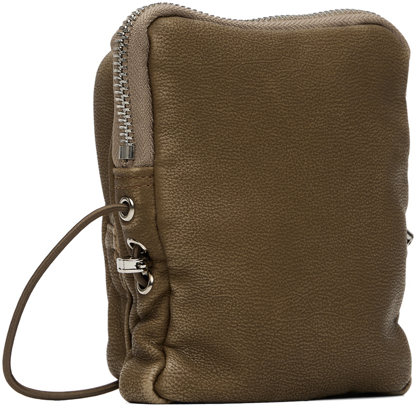 Kijun Taupe Mini Faux-Leather Bag