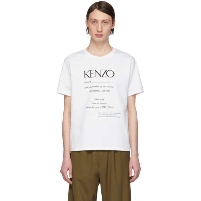 Photo: Kenzo White Vintage Classic Fit T-Shirt