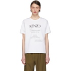 Kenzo White Vintage Classic Fit T-Shirt