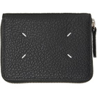 Maison Margiela Black Four Stitches Small Zip Wallet