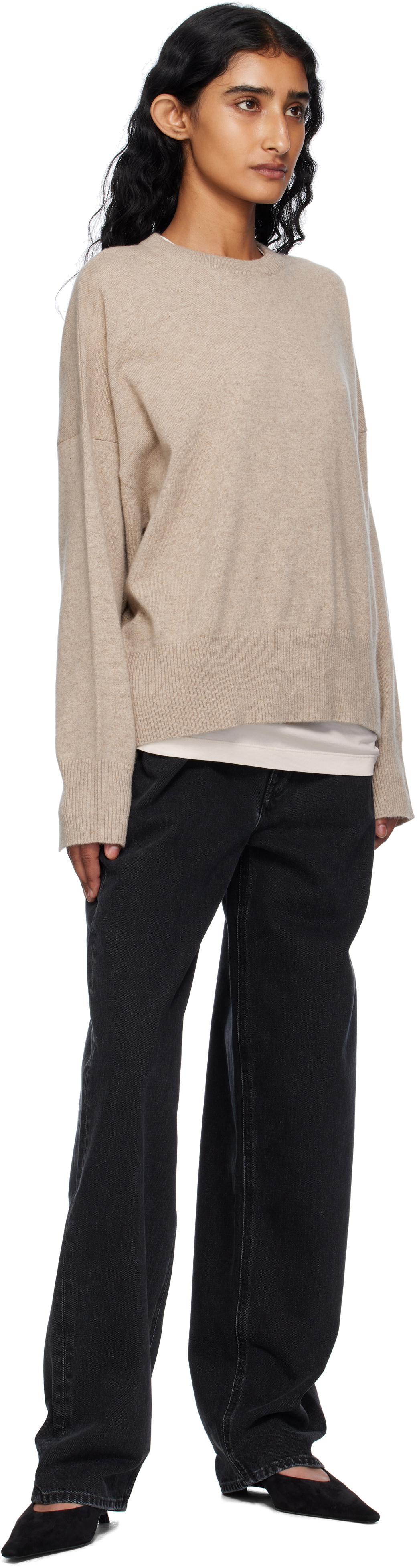 Loulou de Saison Black Samur LDS Straight Leg Jeans
