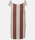 Posse Rosie striped cotton minidress