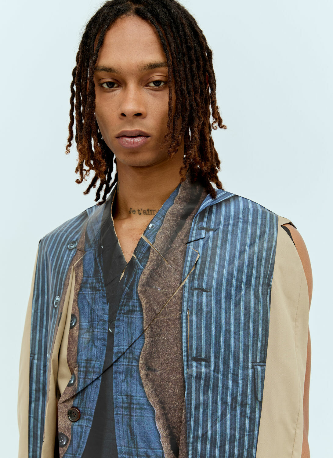 Comme des Garçons Homme Plus Printed Double-Breasted Blazer