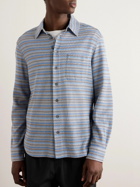 Missoni - Striped Crochet-Knit Shirt - Blue