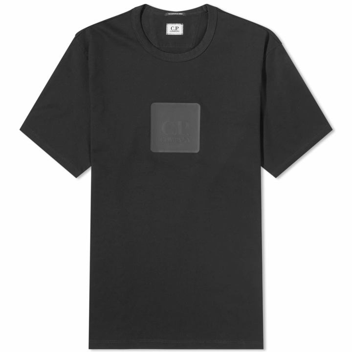 Photo: C.P. Company Men's Mercerized Logo T-Shirt in Black