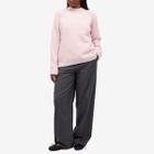 Róhe Women's Wool Cashmere Sweater in Soft Pink