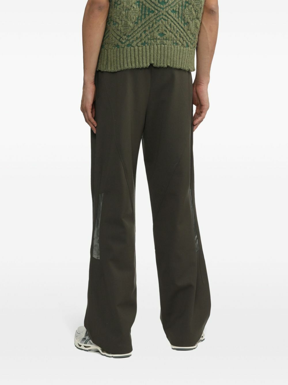 Kiko Kostadinov Green Orson Straight-Leg Trousers Kiko Kostadinov