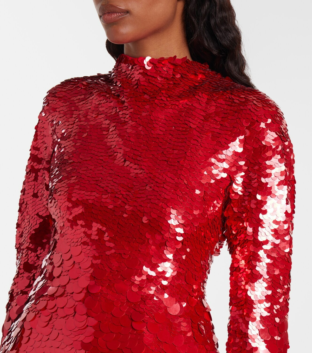 Sportmax Terfrite sequined jersey minidress