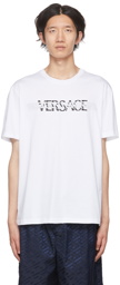 Versace White La Greca T-Shirt
